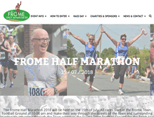 Tablet Screenshot of fromehalfmarathon.co.uk